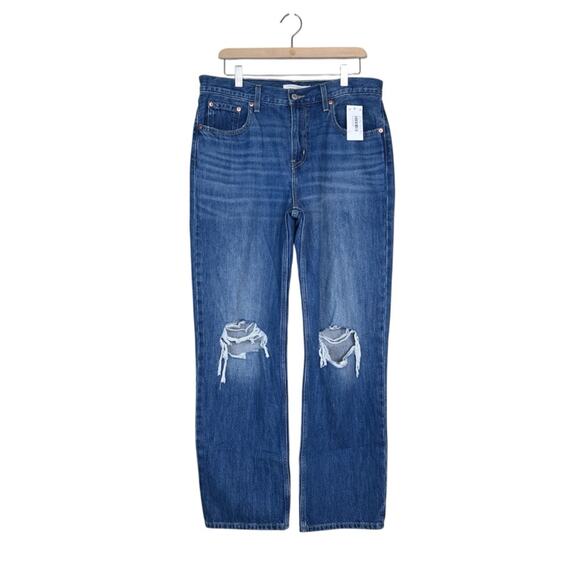 Levi's Low Pro Straight Distressed Jean Womens 31 - Picture 1 of 11